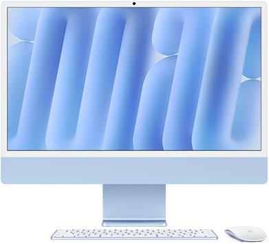 iMac, ภายนอกด้านหน้า, สีฟ้า