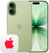 iPhone 17, ภายนอกด้านหลัง, สีเขียวเสจ, ระบบกล้อง Fusion คู่, ภายนอกด้านหน้า, Dynamic Island, ขอบจอภาพสีดำที่บาง, โลโก้ AppleCare+