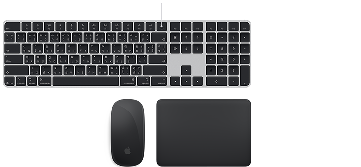 อุปกรณ์เสริมตระกูล Magic: Magic Keyboard พร้อม Touch ID, Magic Mouse และ Magic Trackpad