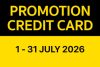 promotion credit card july 2026