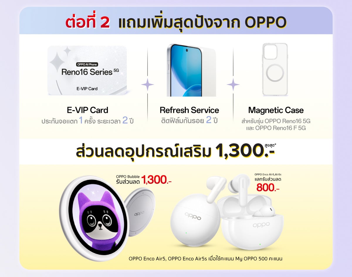 จอง OPPO Reno16 Series 5G ที่ BaNANA