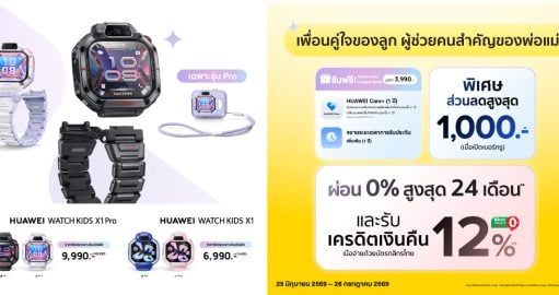 ช้อป HUAWEI WATCH KIDS X1 Series วันนี้ ลดสูงสุด 1,000.-