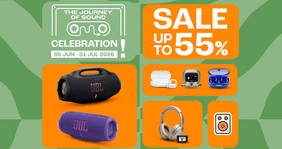 JBL & Harman Kardon Mid-Year Sale 2026 ลดสูงสุด 55%*