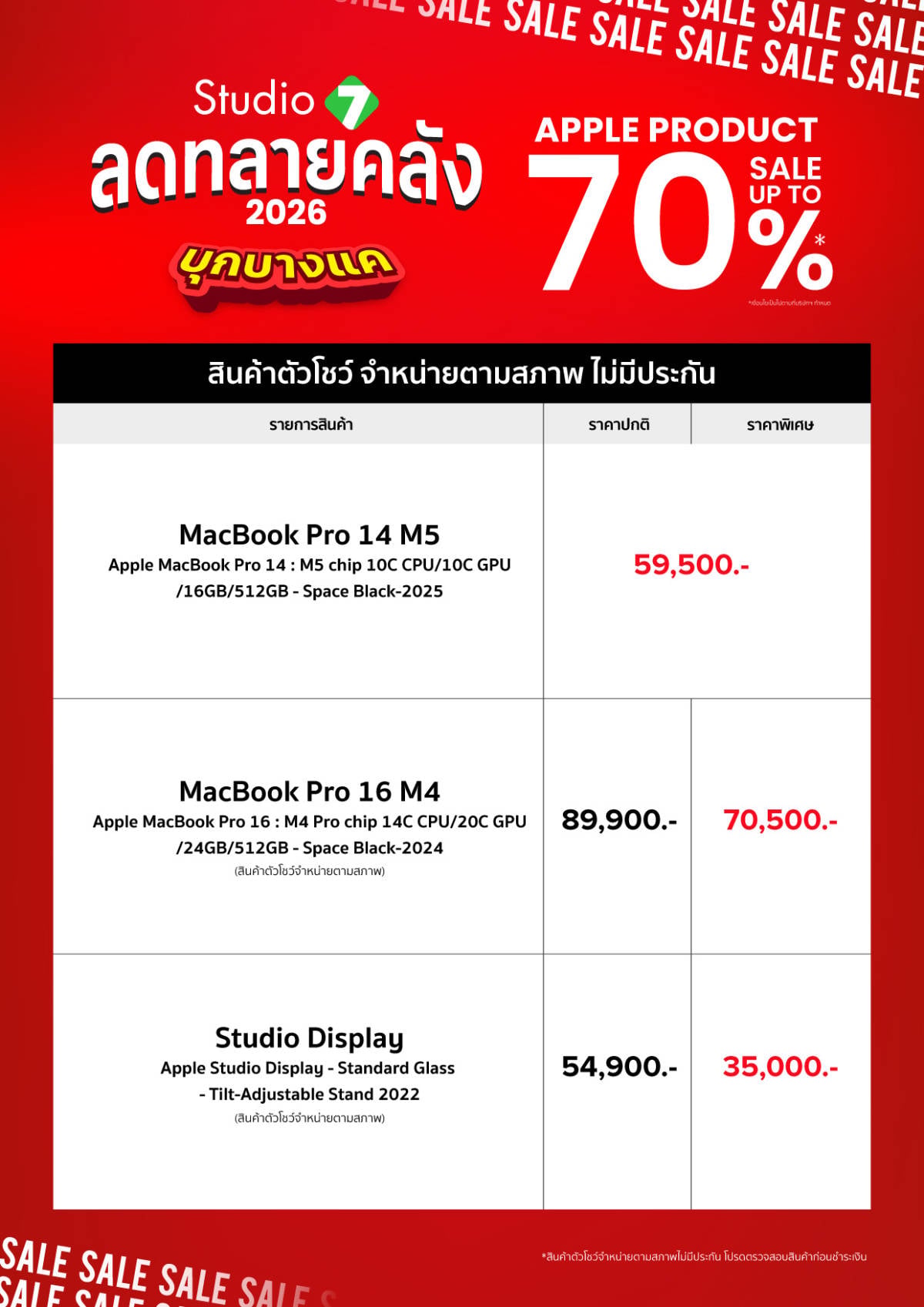 ลดทลายคลัง 2026 บุกบางแคแล้ว! - Macbook