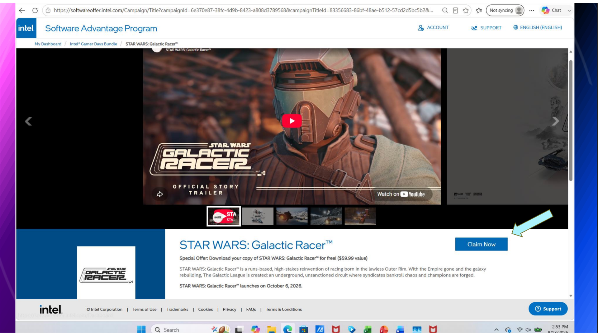 วิธีการใช้ Master Key เพื่อรับเกมบนเว็บไซต์ Intel