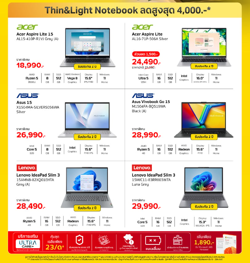 banana-monlty-promotion-sep2026-Thin&Light-Notebook-2 เก่า Out ใหม่ In เทิร์นเก่าให้ไว อัพใหม่ให้สุด สูงสุด 12,000.-*